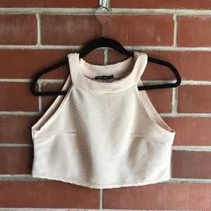 High Neck Crop Top